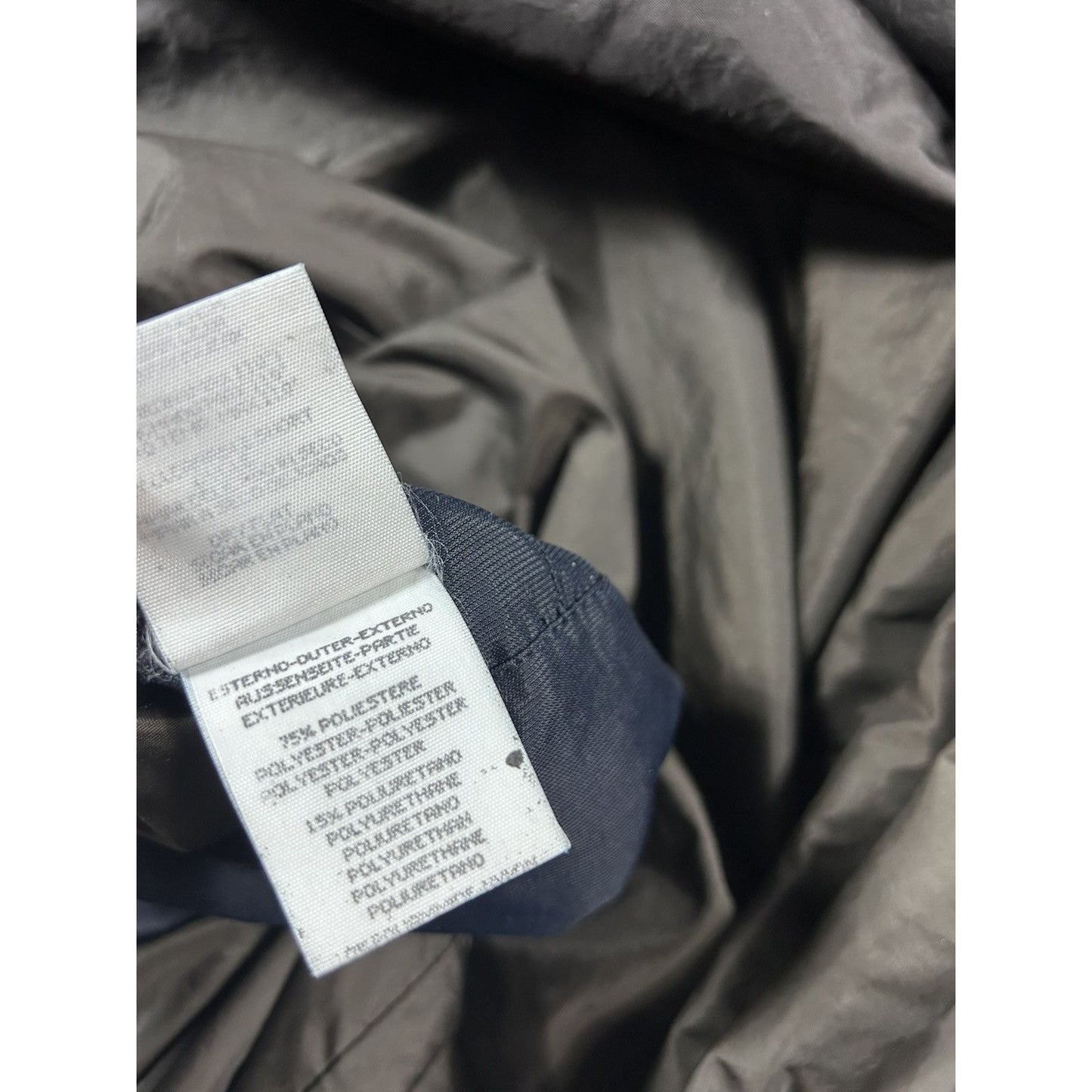 Ermenegildo Zegna Long Coat Microtene navy