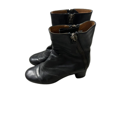 Chloe Lexie Shoes Leather Heels Zipper Boots