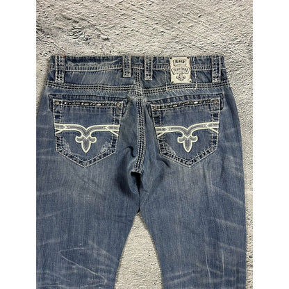 Rock Revival washed jeans Y2K relaxed Tallon