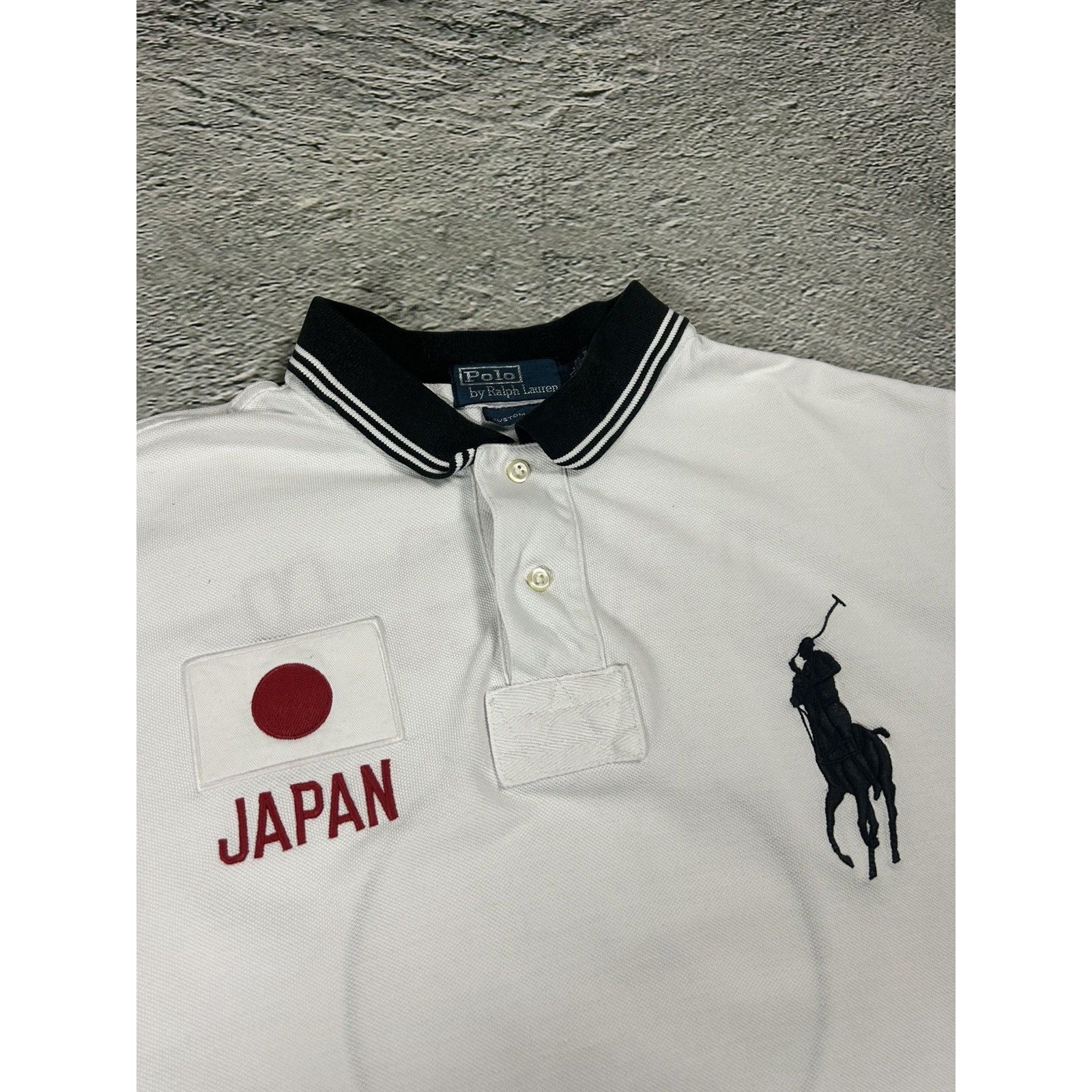 Chief Keef Polo Ralph Lauren Japan white red Polo big pony – Refitted