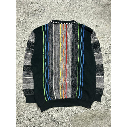 vintage sweater Coogi style cable knit Jacques Lorant