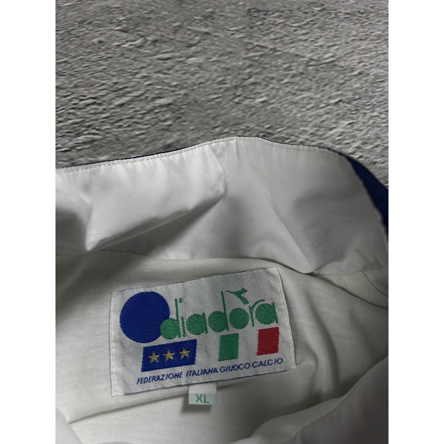 Diadora Italy vintage Track Jacket white 90s