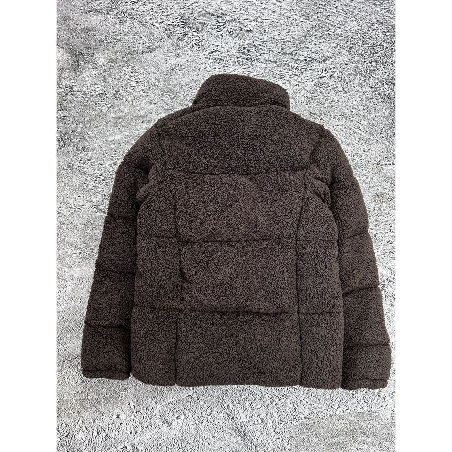 Columbia down jacket puffect teddy sherpa fleece brown