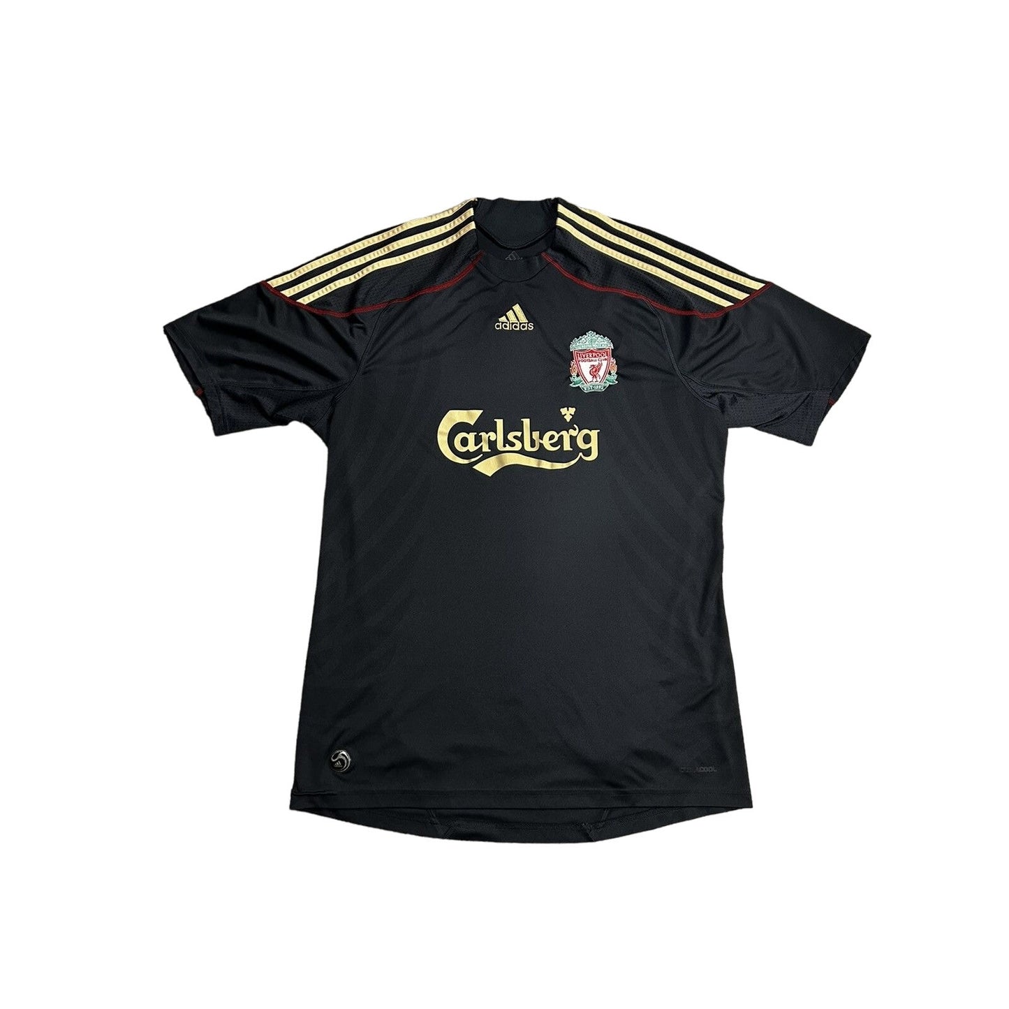 Liverpool jersey grey carlsberg 2009 2010 away vintage