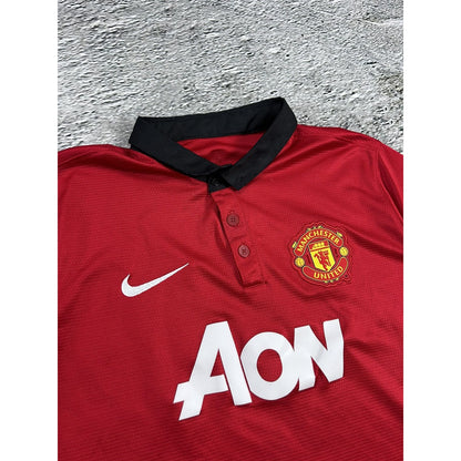 Manchester United jersey red AON vintage 2013 2014 Nike