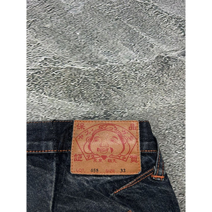 Evisu jeans vintage handpainted seagull inside out selvedge