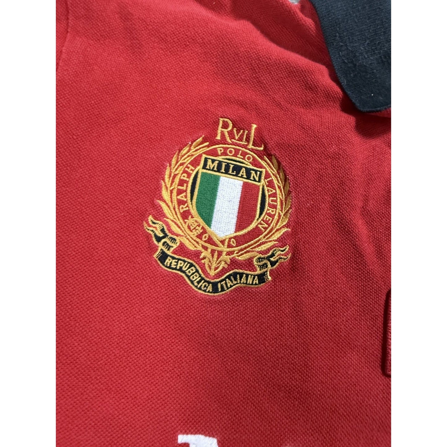 Chief Keef Polo Ralph Lauren Milan Red polo T-shirt