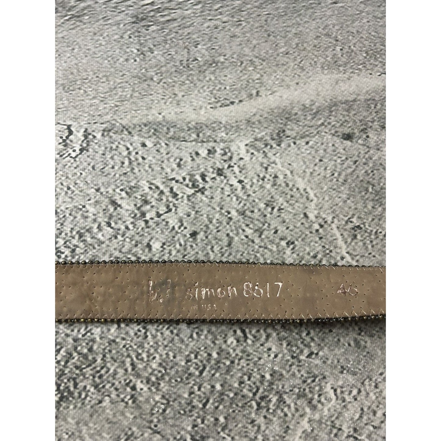 BB Simon belt silver snakeskin