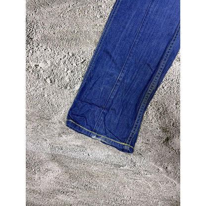 Evisu EU ED jeans vintage denim pants cargo blue yellow Y2K