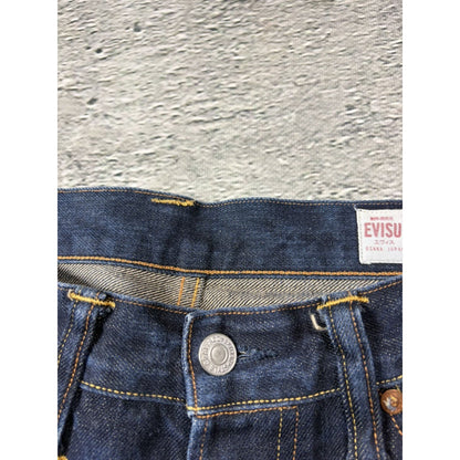 Evisu jeans daicock big logo yellow selvedge denim