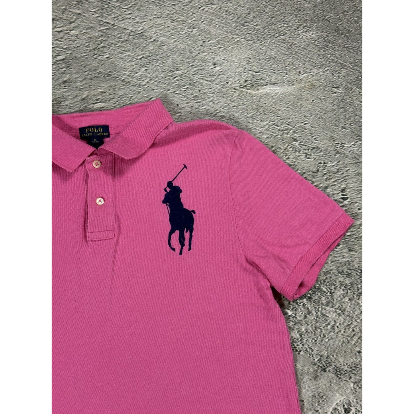 Chief Keef Polo Ralph Lauren vintage pink polo T-shirt big pony