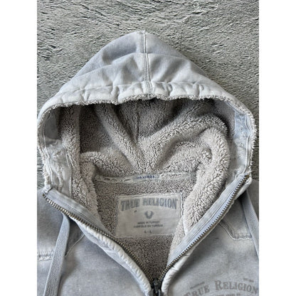 True Religion zip hoodie big logo vintage big logo Y2K