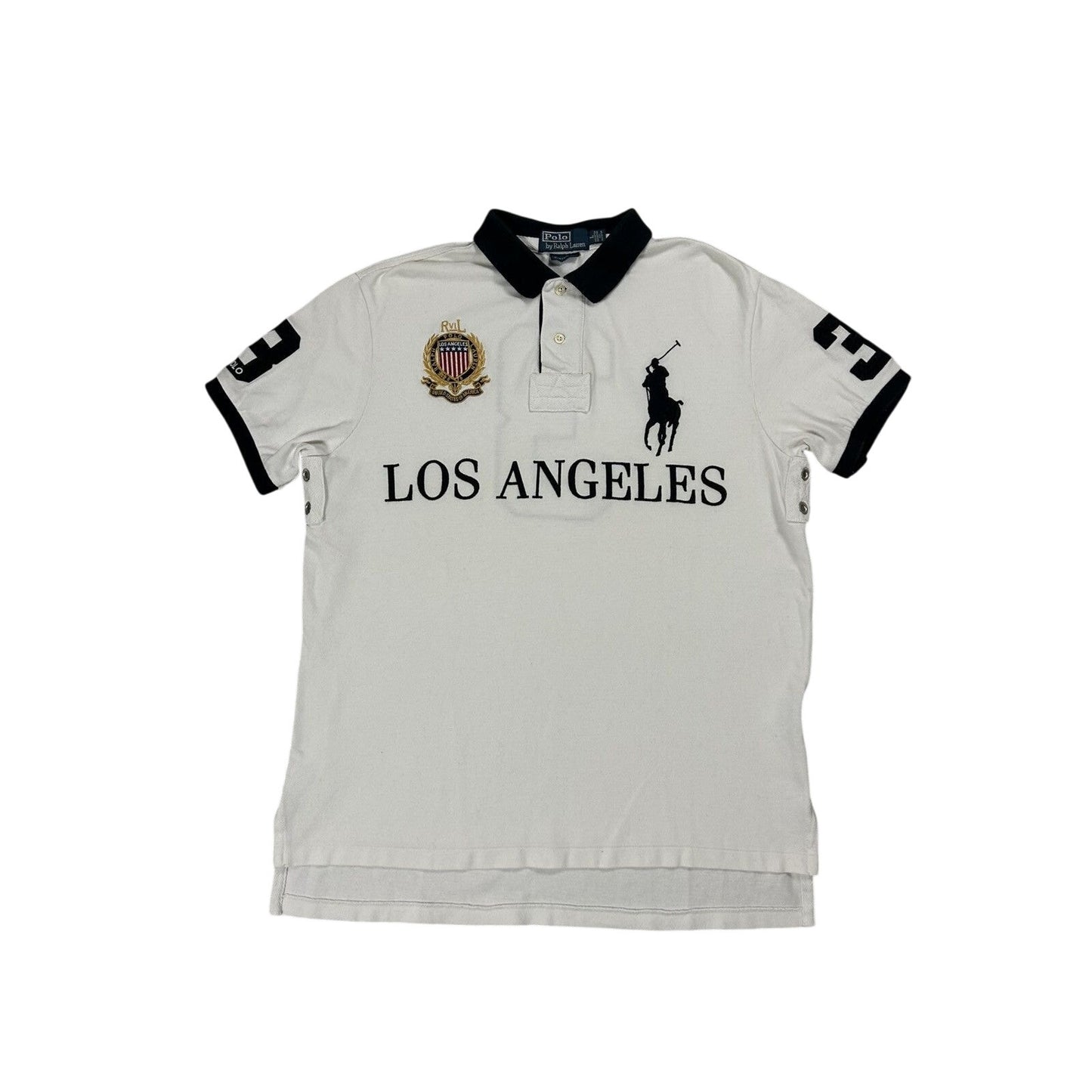 Chief Keef Polo Ralph Lauren Los Angeles vintage white black
