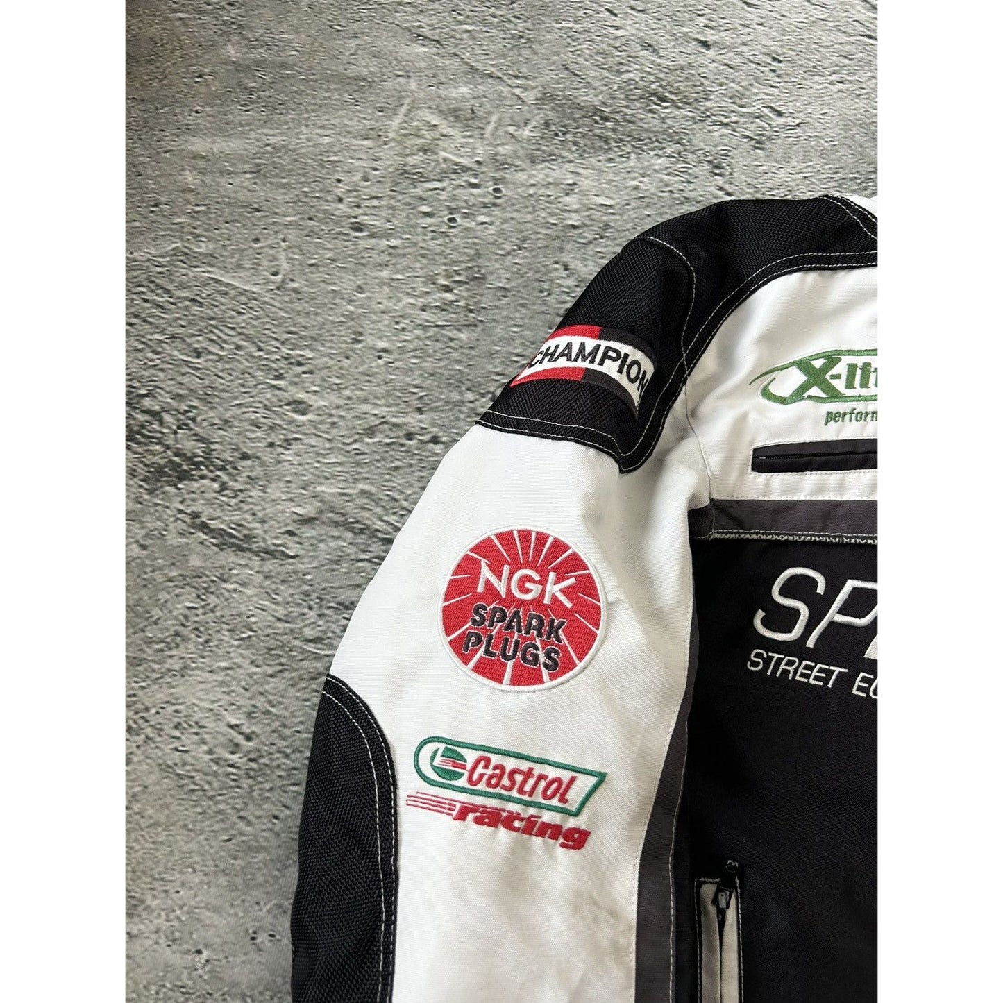 Speed Fighter Racing Jacket vintage bomber jacket black