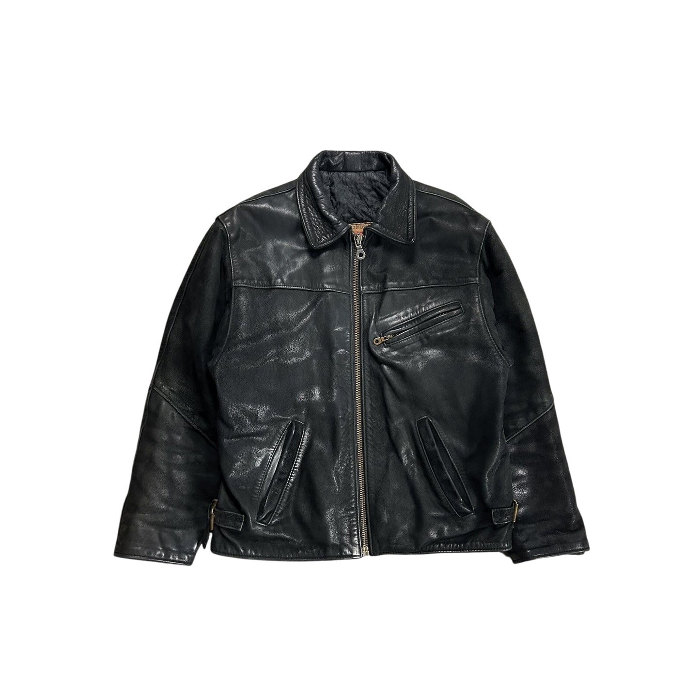 Vintage Leather Jacket Avant Garde Black