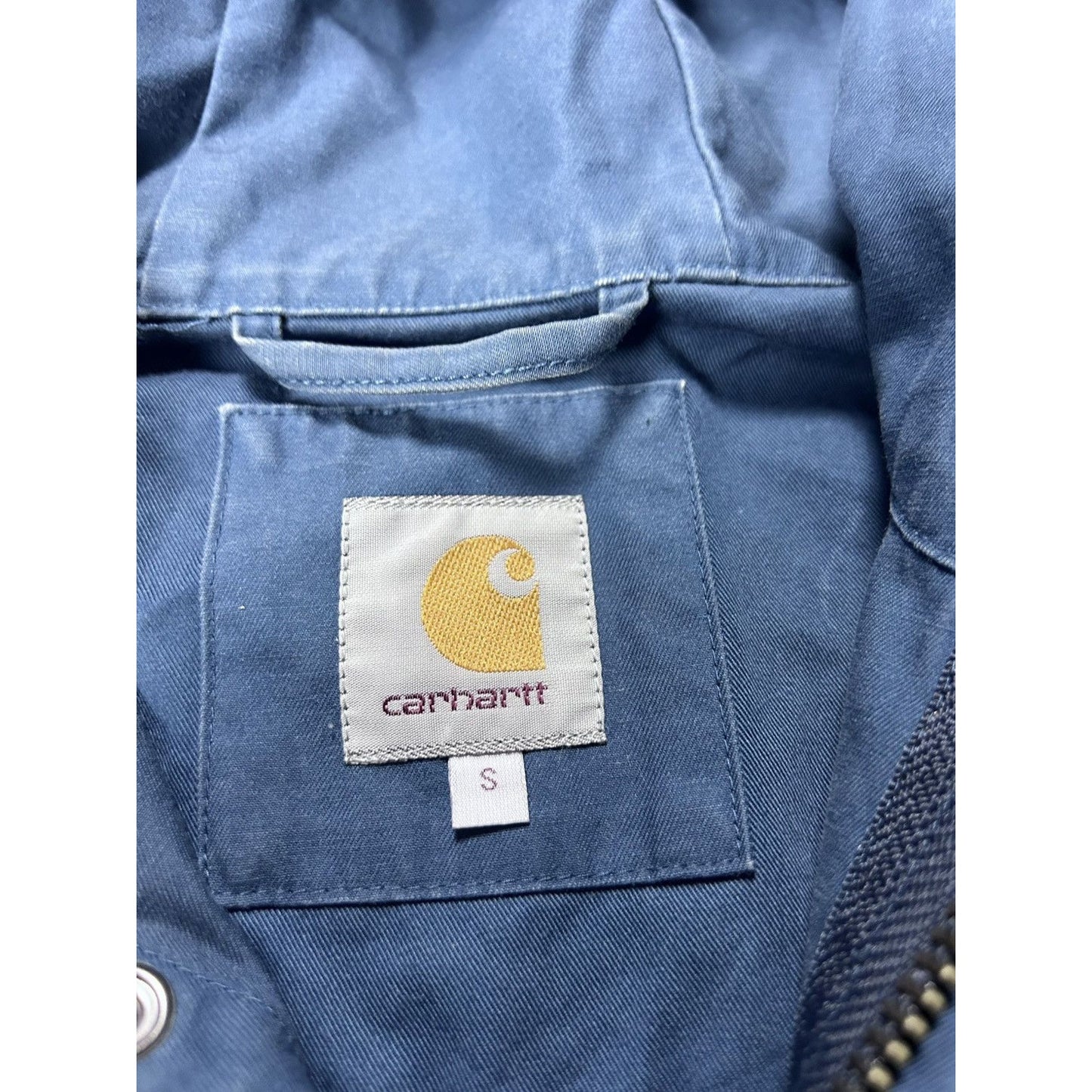 Carhartt coat jacket blue clash parka