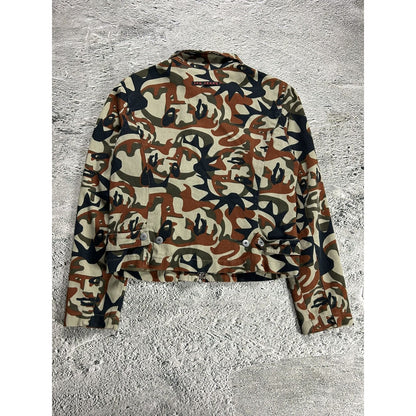 Jean Paul Gaultier denim jacket AW 2001 JPG Jeans Faces Camo