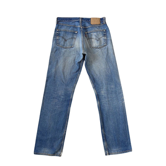 Levi’s 501 jeans made in USA vintage 90s baby blue denim