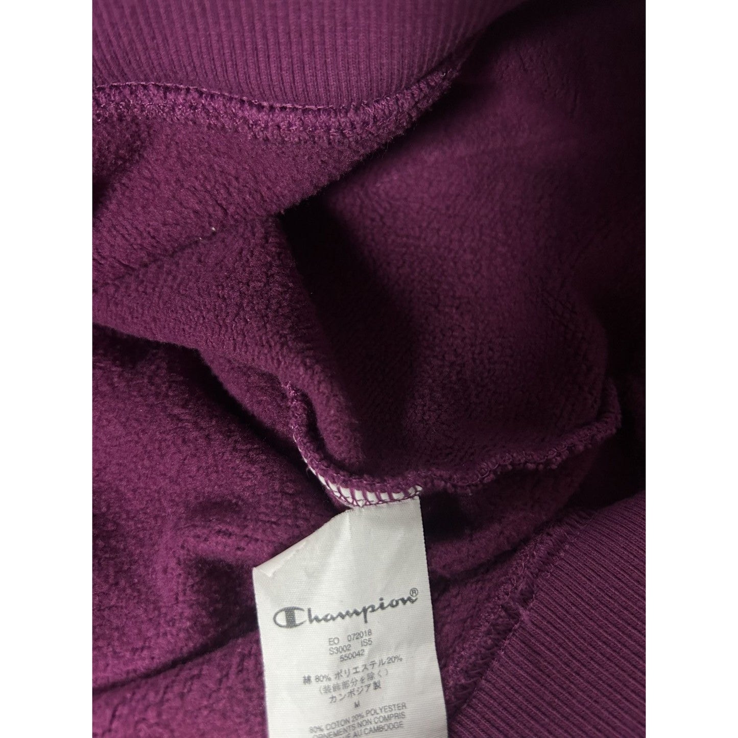 Supreme Champion Tag Hoodie purple
