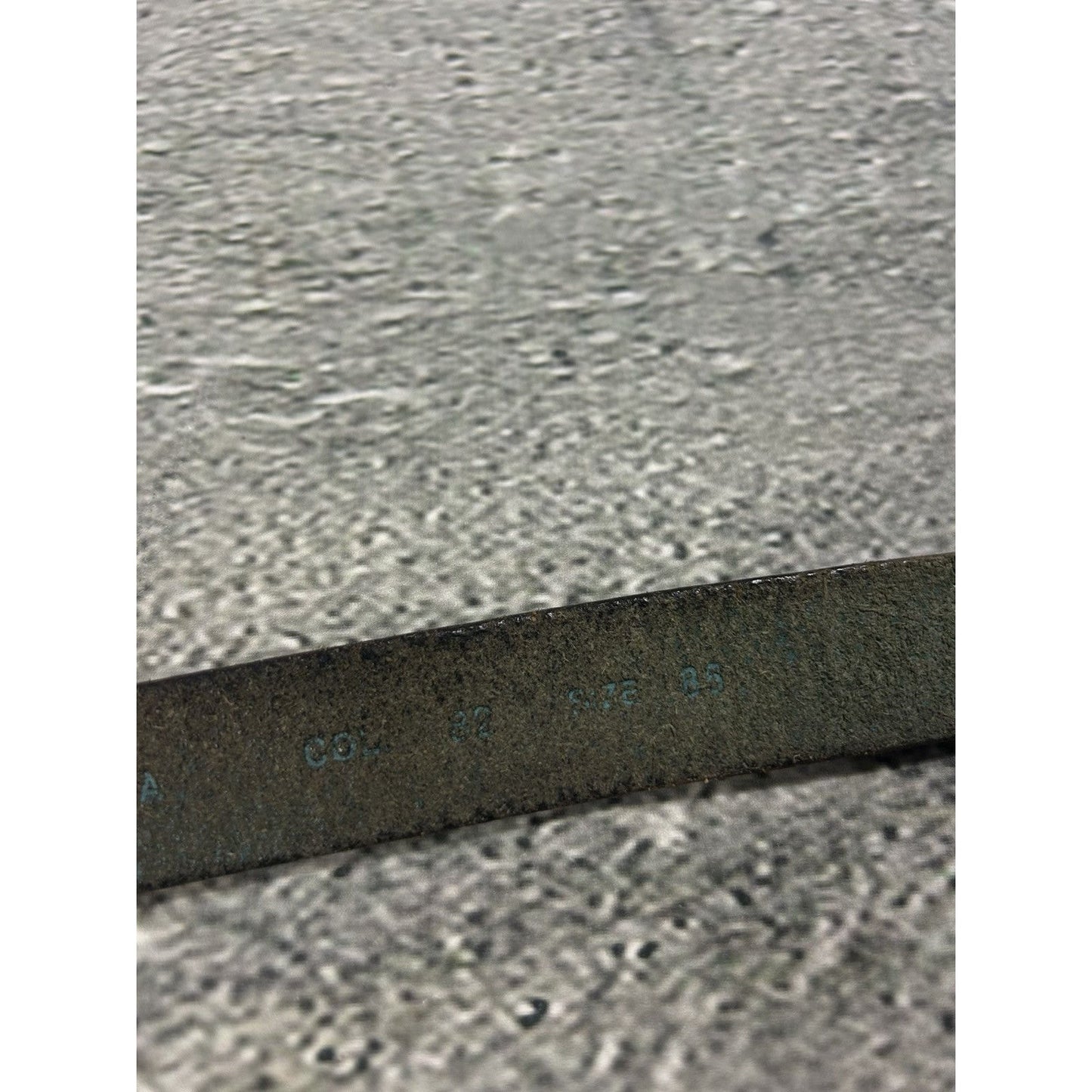 Diesel leather belt big buckle Y2K blue silver