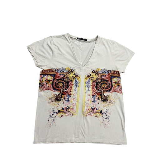 Balenciaga T-shirt floral vintage vneck tee