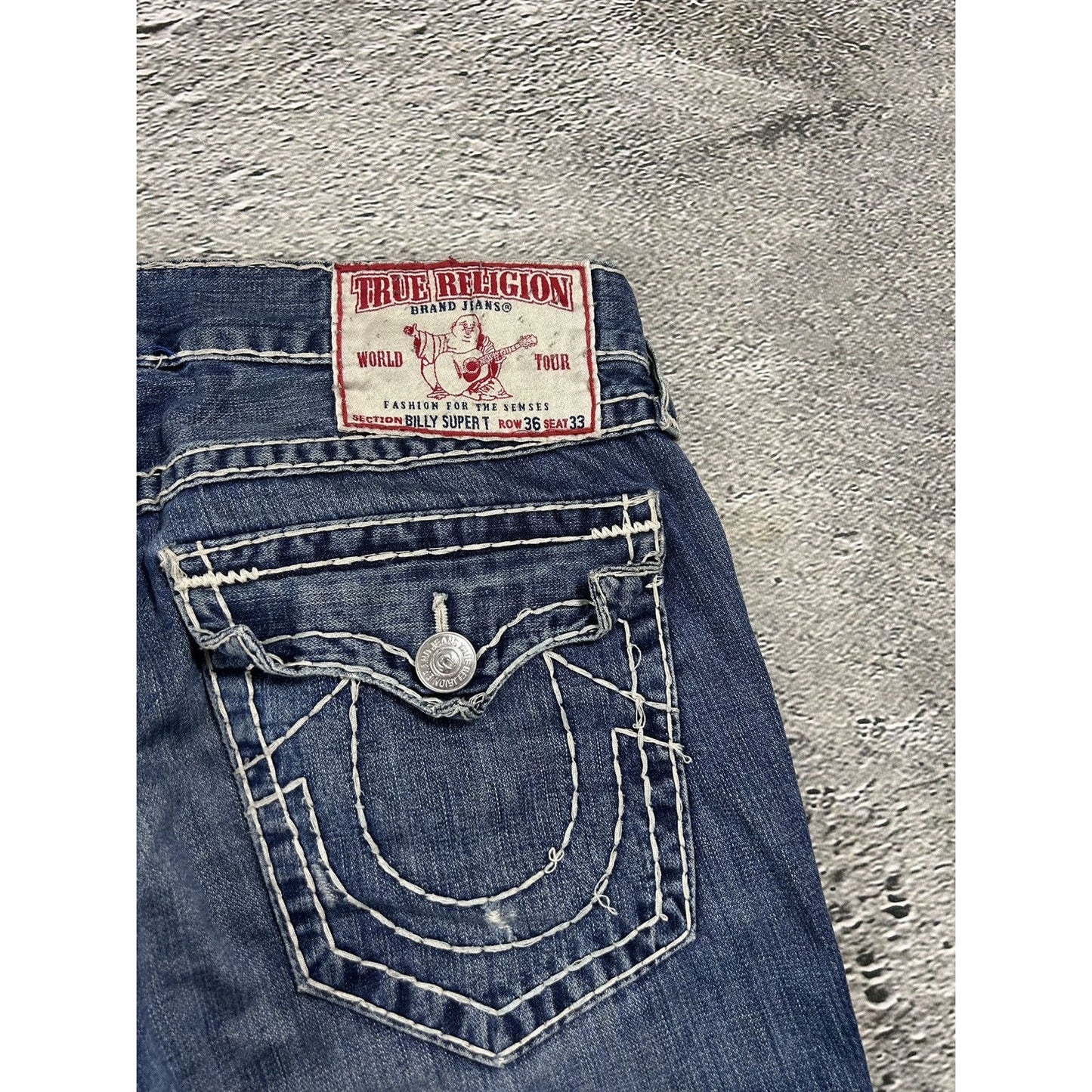 True Religion Billy jeans vintage denim pants flared Y2K