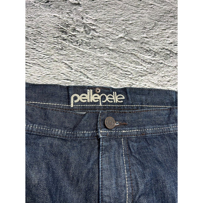 Pelle Pelle vintage navy jeans big logo Y2K baggy