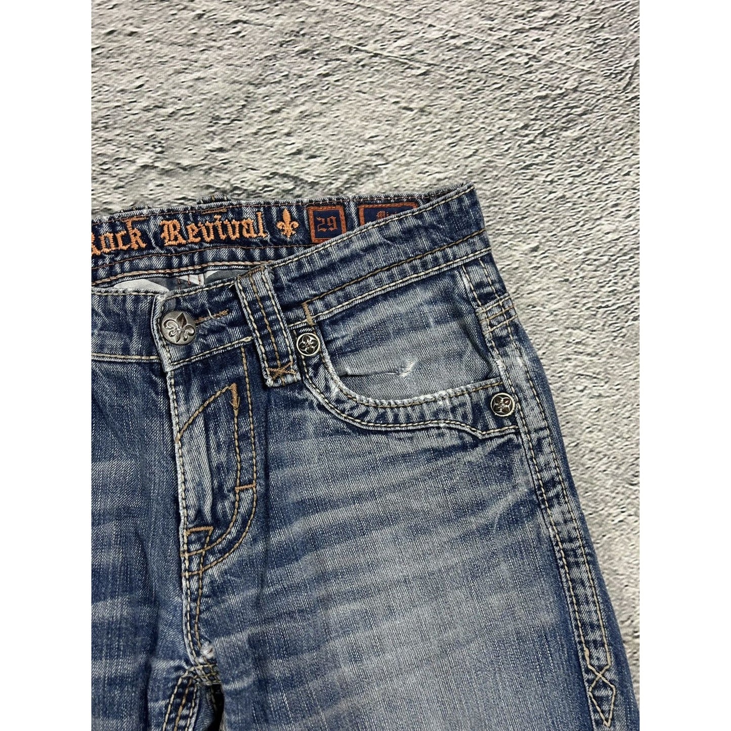 Rock Revival vintage blue jeans Y2K flared
