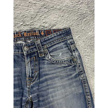 Rock Revival vintage blue jeans Y2K flared