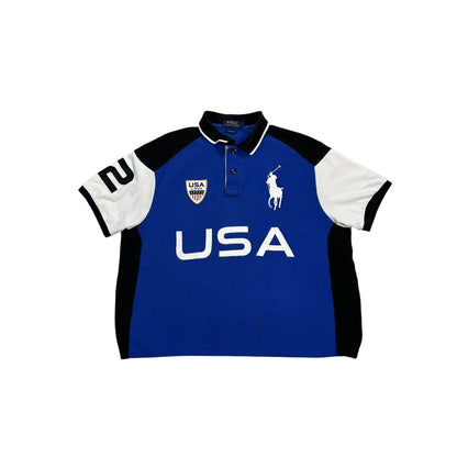 Chief Keef Polo Ralph Lauren USA Polo T-shirt vintage flag
