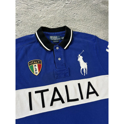 Chief Keef Polo Ralph Lauren Italia vintage blue polo shirt