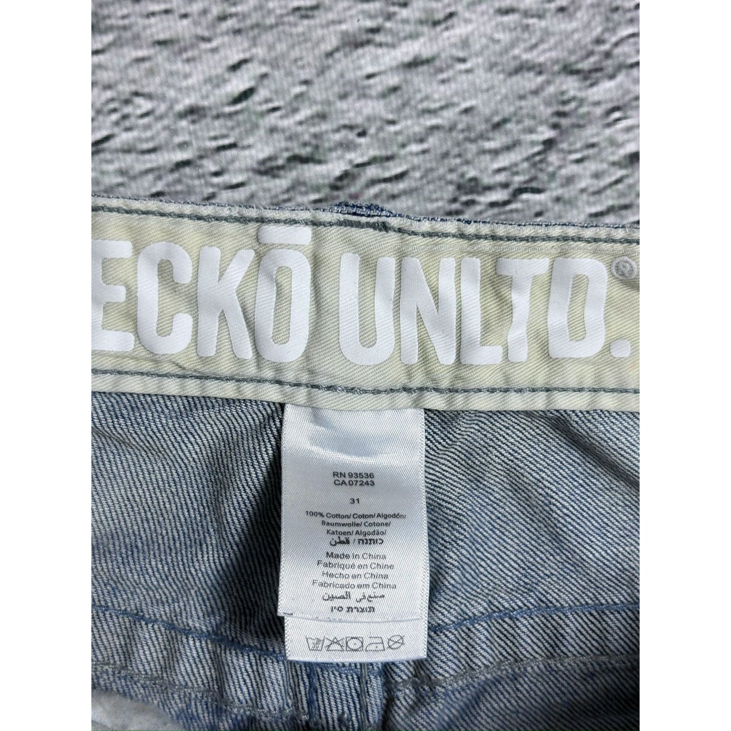 Ecko Untld. vintage jeans denim baggy pants Y2K print