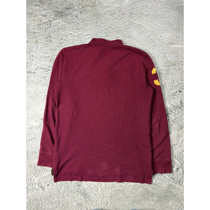 Chief Keef Polo Ralph Lauren burgundy big pony white