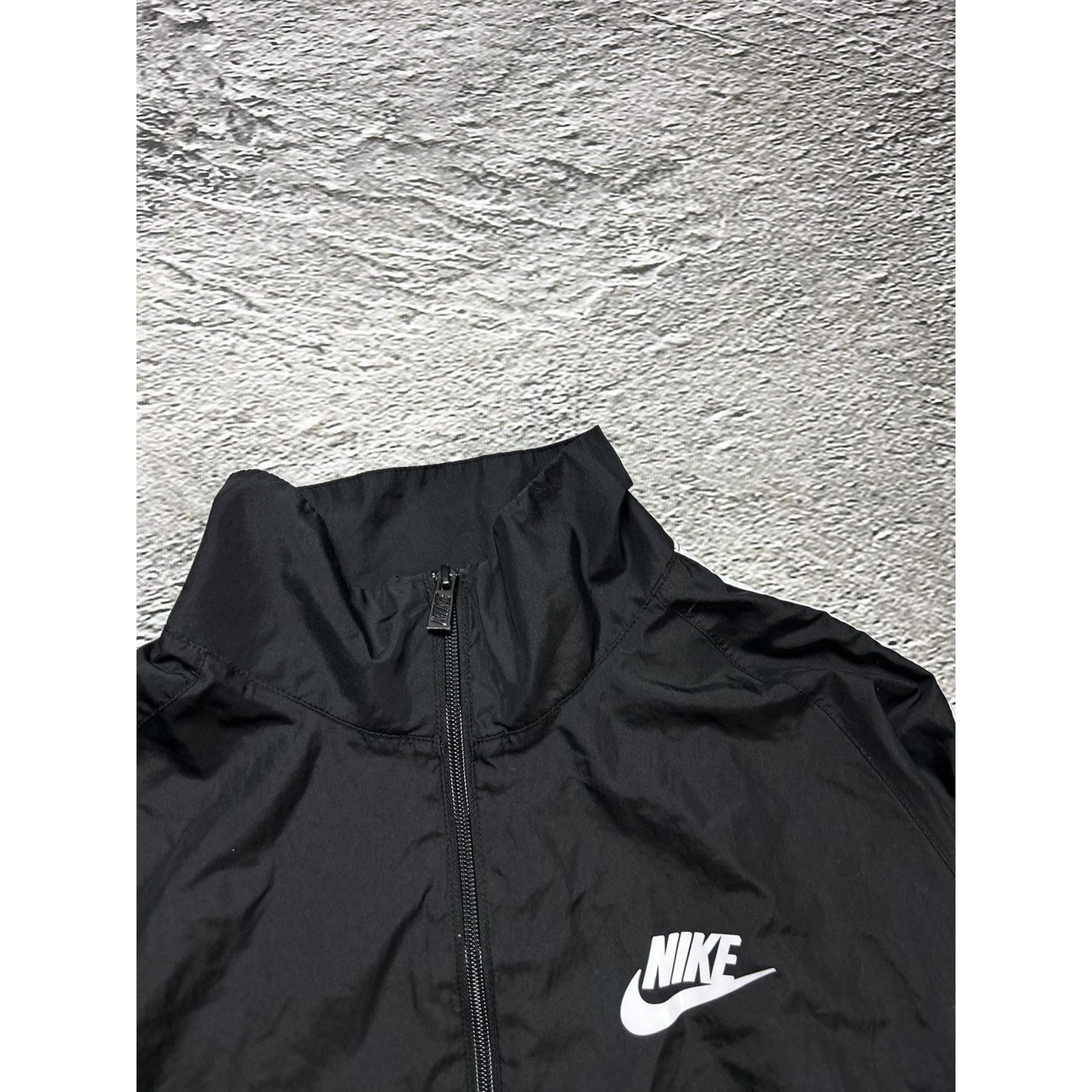 Nike vintage black track suit nylon pants jacket Y2K