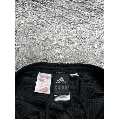 Adidas vintage black track pants small logo 2000s drill Y2K