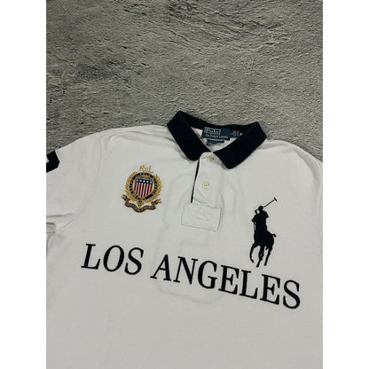 Chief Keef Polo Ralph Lauren Los Angeles vintage white black