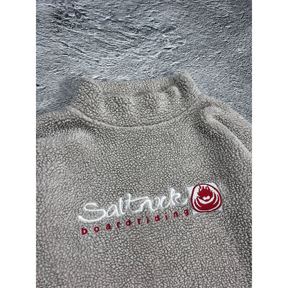 Saltrock vintage cream fleece turtleneck Y2K boarding surf