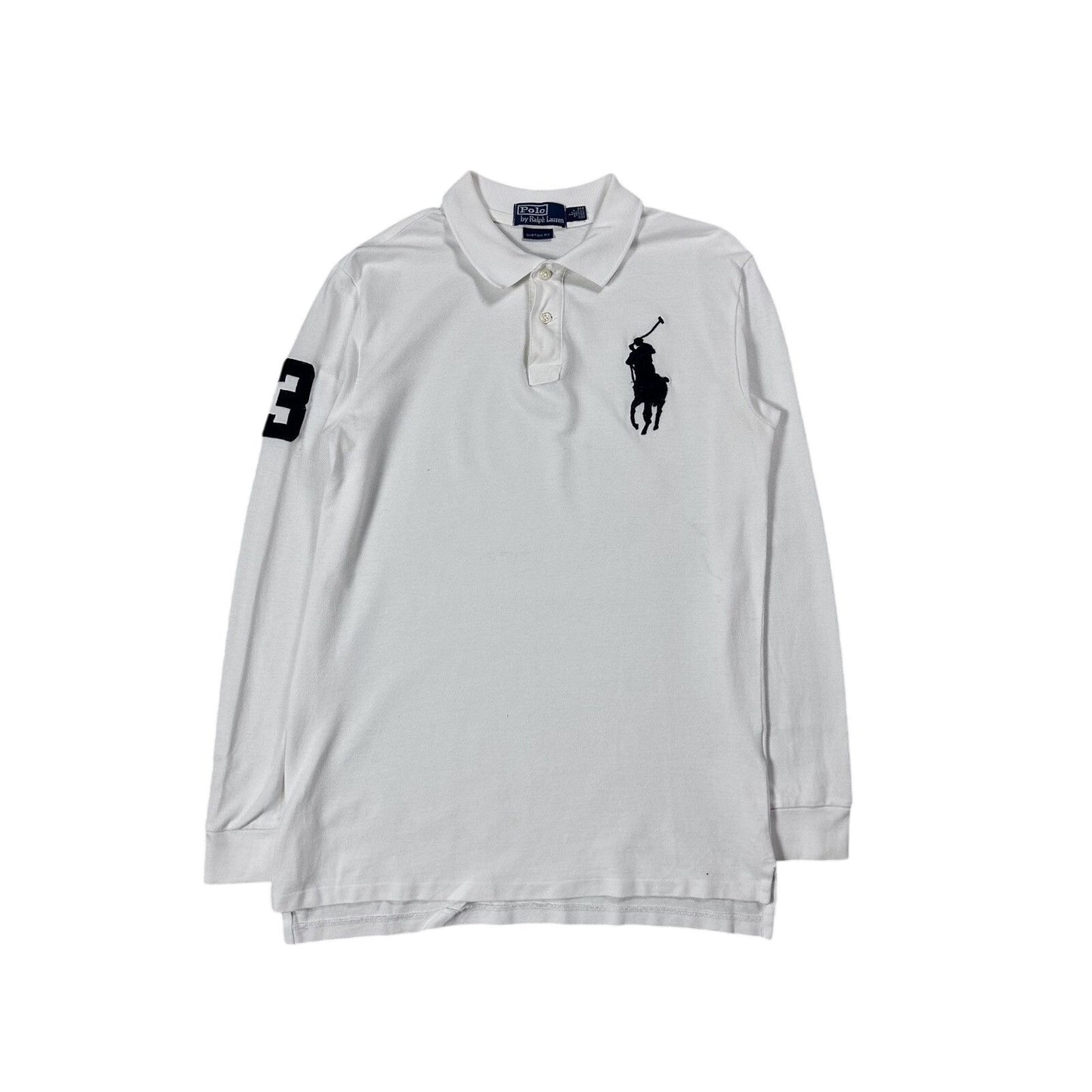 Chief Keef Polo Ralph Lauren longsleeve white big pony navy