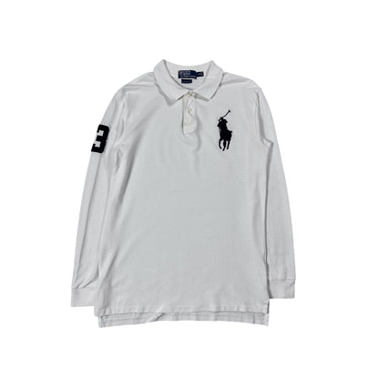 Chief Keef Polo Ralph Lauren longsleeve white big pony navy