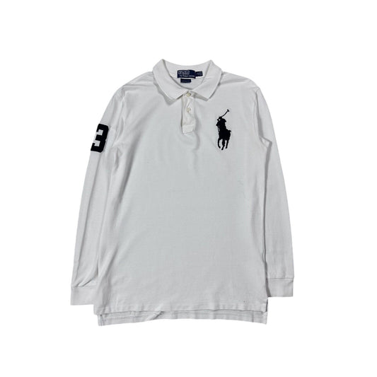 Chief Keef Polo Ralph Lauren longsleeve white big pony navy