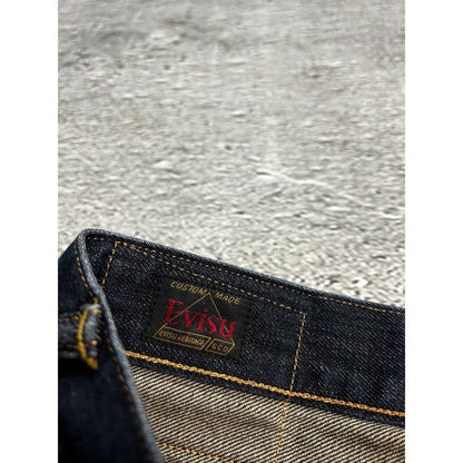 Evisu jeans daicock yellow big logo vintage selvedge denim