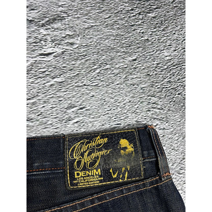 Ed Hardy Christian Audigier vintage jeans big logo pants