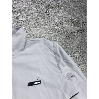 Adidas track jacket vintage grey Y2K zip nylon