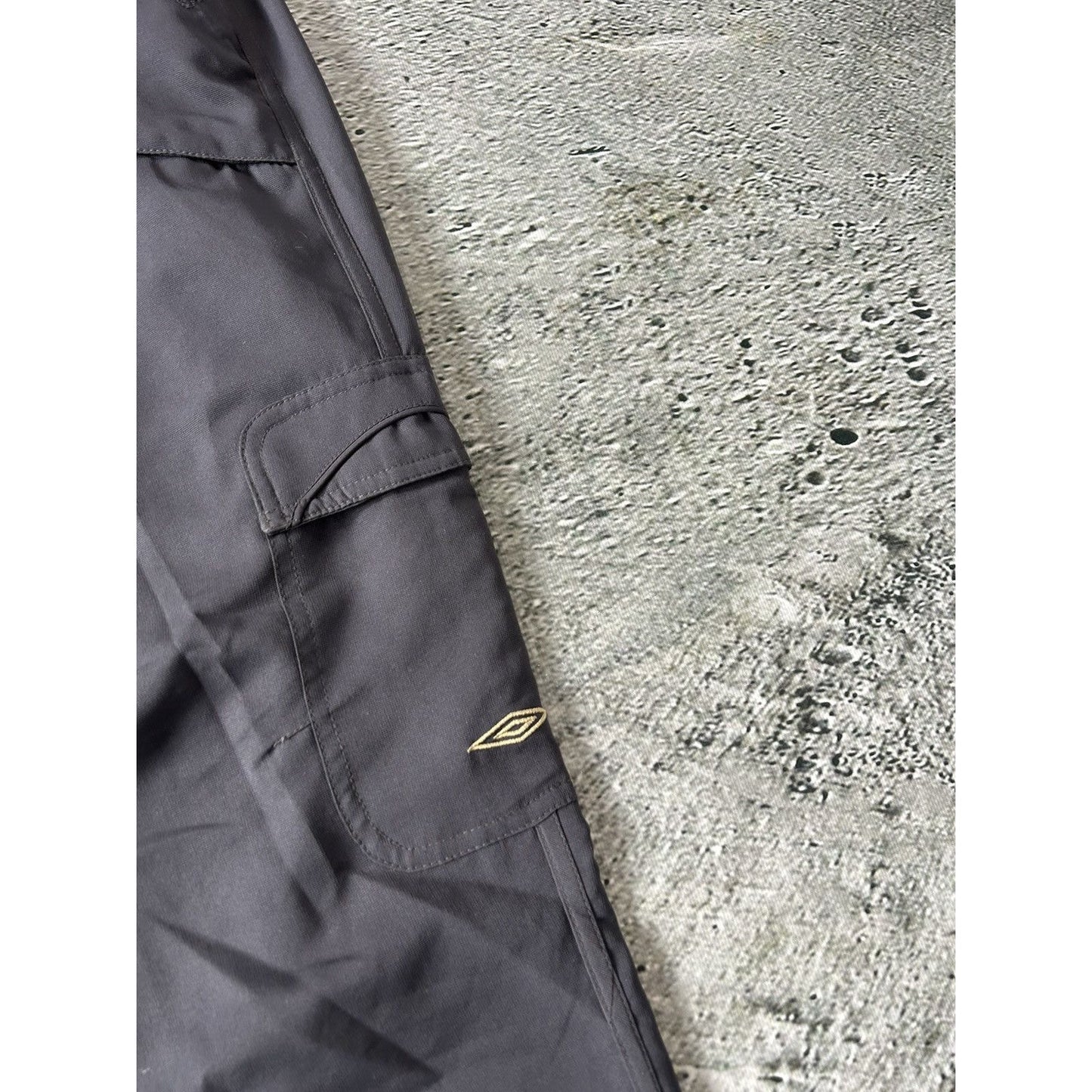 Umbro nylon track pants vintage grey cargo parachute