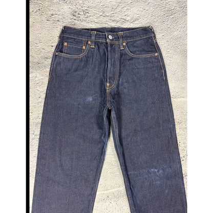 Evisu jeans daicock red navy sample raw denim Selvedge