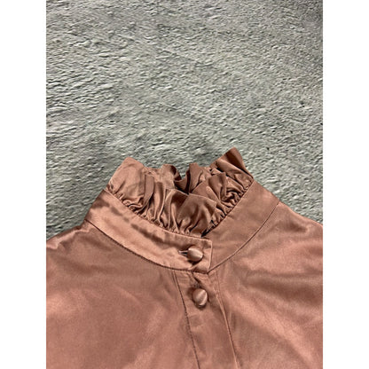 Saint Laurent Paris blouse pink FW16 top