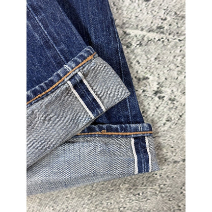 Evisu jeans vintage selvedge denim vintage red kanji seagull