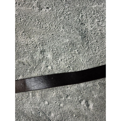 Pelle Pelle belt leather big buckle gold rhinestones Y2K