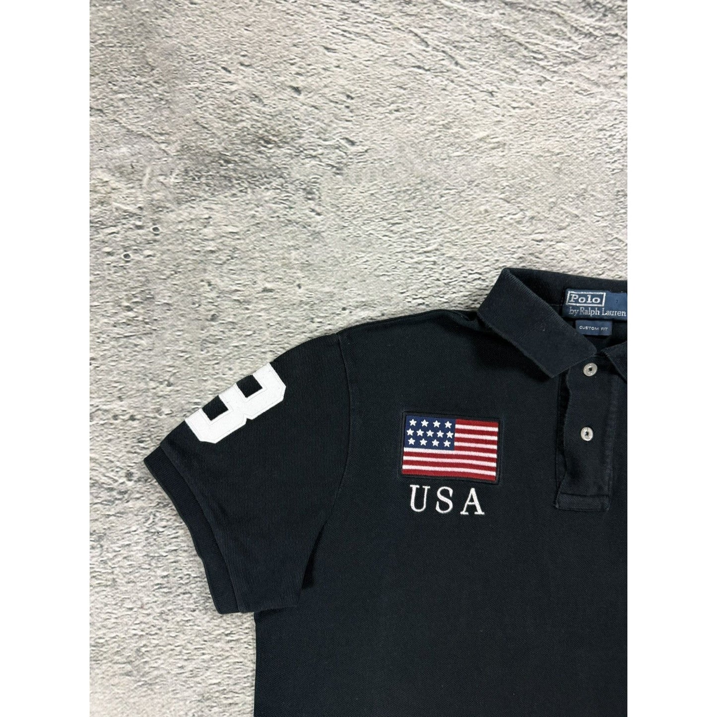 Chief Keef Polo Ralph Lauren USA black Polo t-shirt big pony