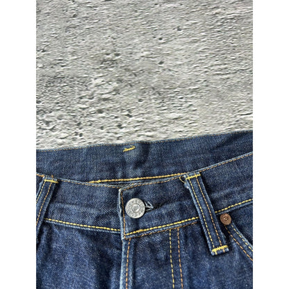 Evisu jeans vintage handpainted seagull logo selvedge denim